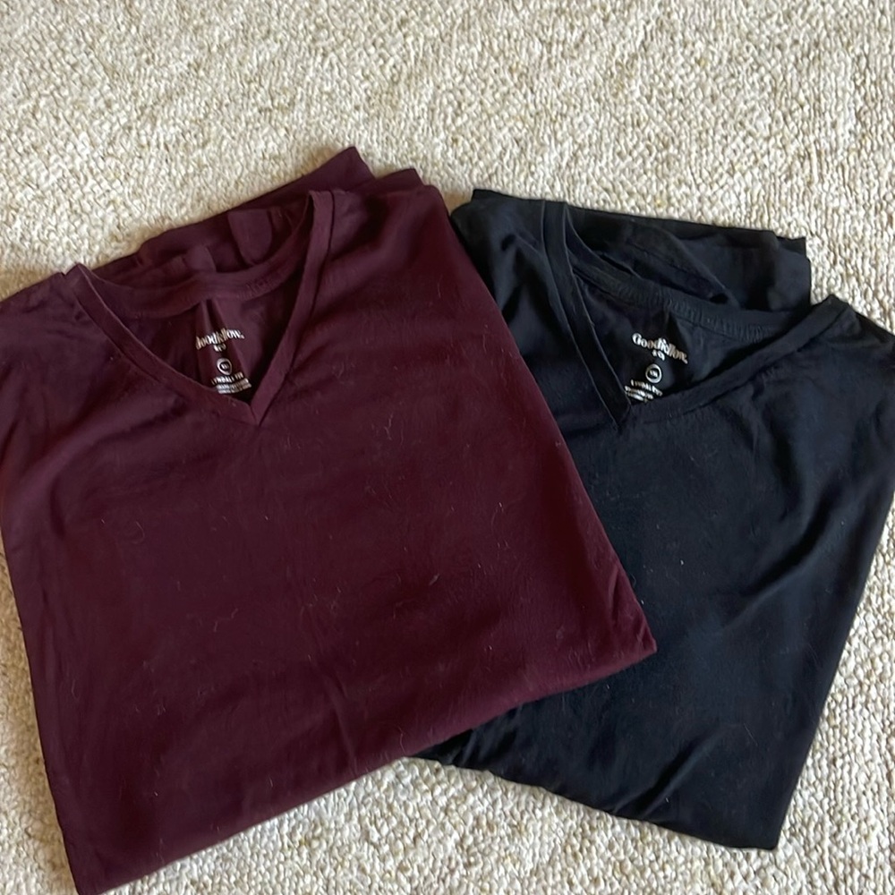 Men’s soft cotton v neck tee sz XXL
